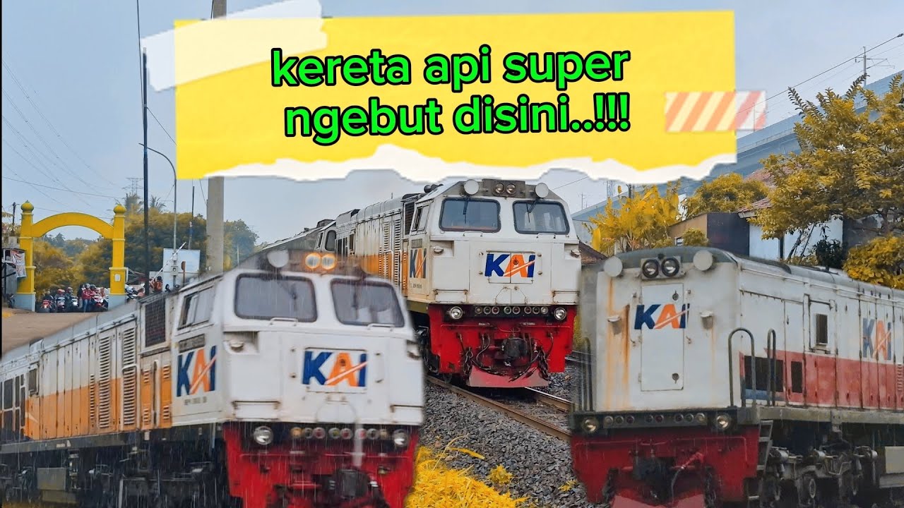 Kereta api panjang | ngebut sekali