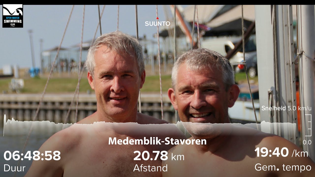 openwaterswimmingclub - ijsselmeer oversteek-estafette-Jerry & Patrick-2019