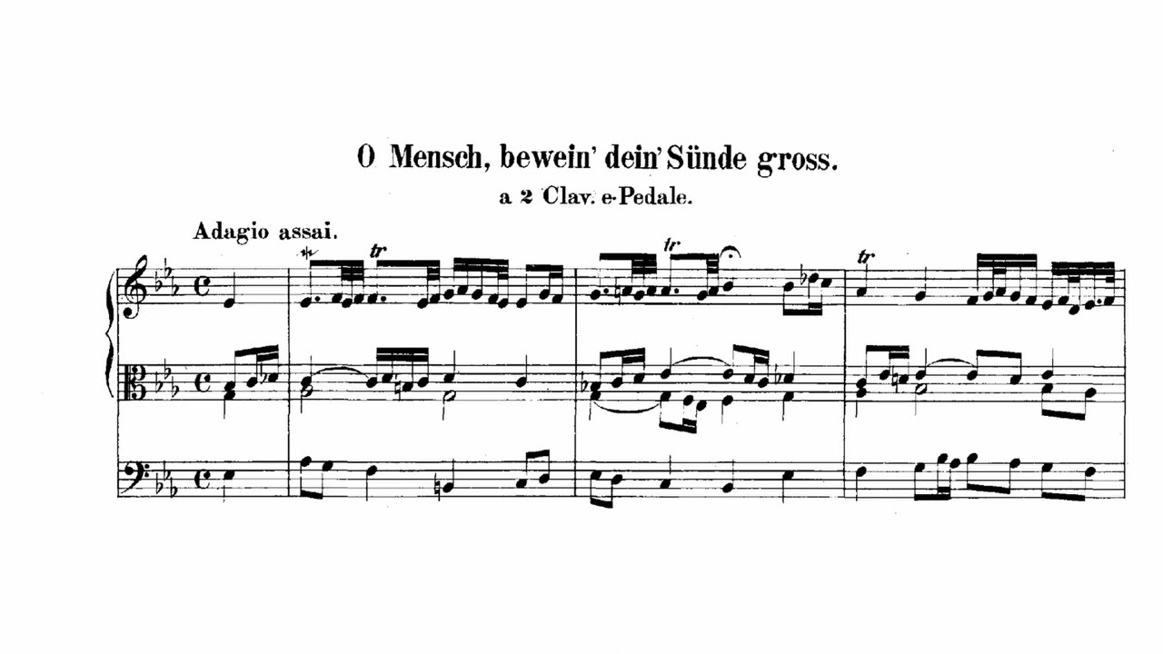 J. S. Bach - O Mensch, bewein dein Sünde gross | BWV 622 (Hauptwerk - Noordbroek)
