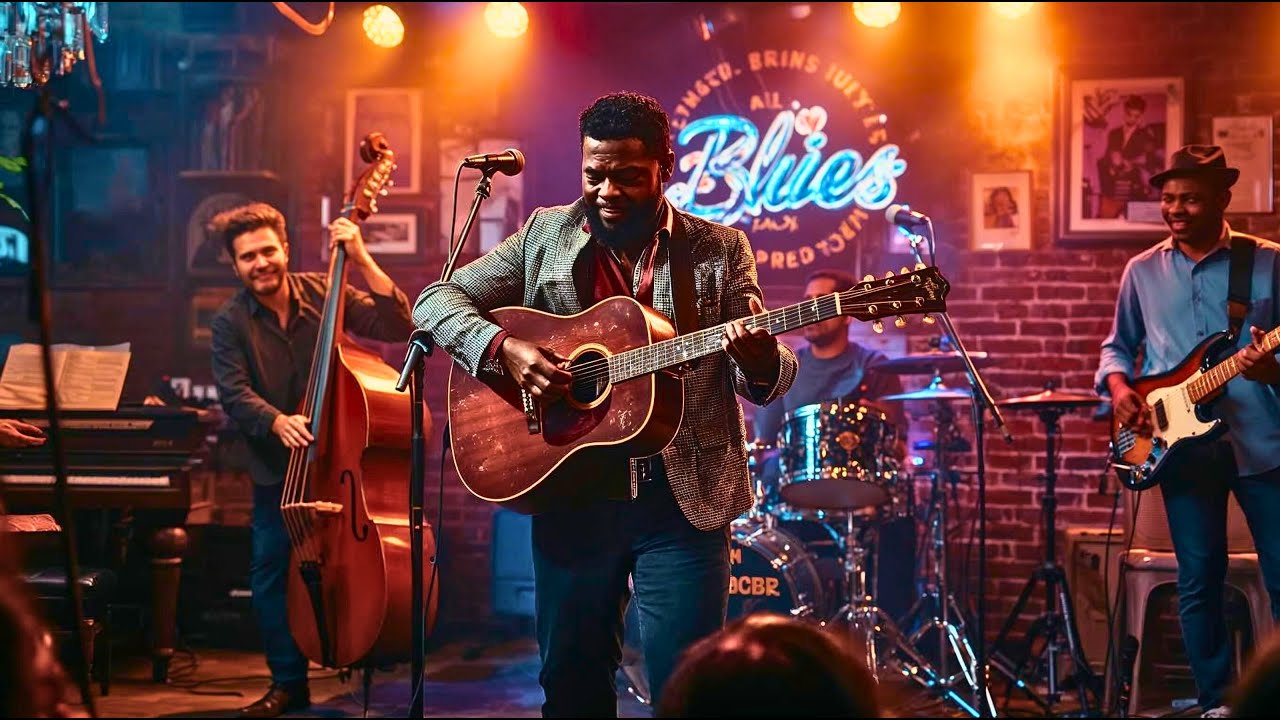 Joyful Mid Tempo Blues Country Instrumental Music 4 Tracks, 10 Mins