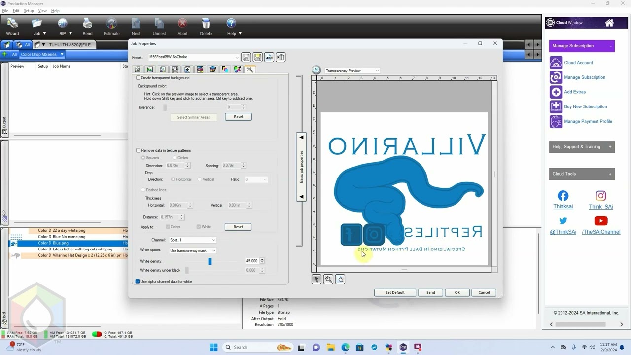 Nesting multiple designs using Flexi for DTF