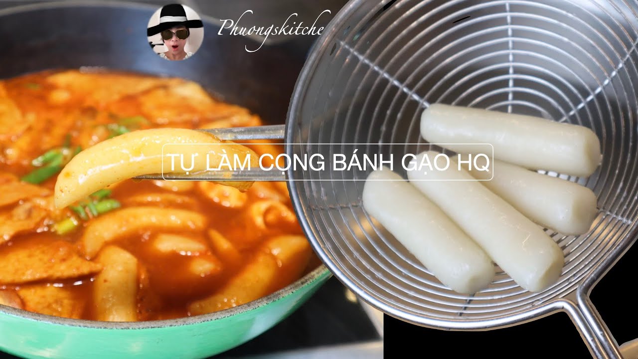 TỰ LÀM CỌNG BÁNH GẠO HÀN QUỐC trong 15 phút - Công thức sốt đơn giản