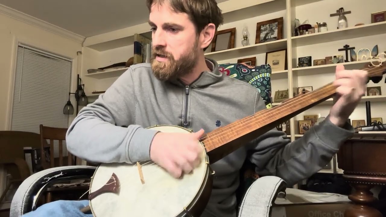 Christmas fretless banjo music 