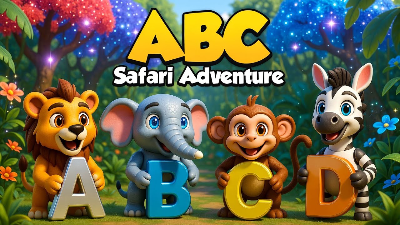 ABC Colorful Safari 🦁🦕1005 | ABC Dino Robot Heroes Safari | Nursery Rhymes for Kids | Brainy Town