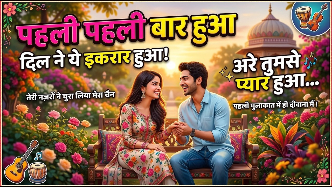 💖 Tumse Pyar Hua Pehli Pehli Bar | Old Bollywood Retro Vibe Song | 70s Classic Retro Style |