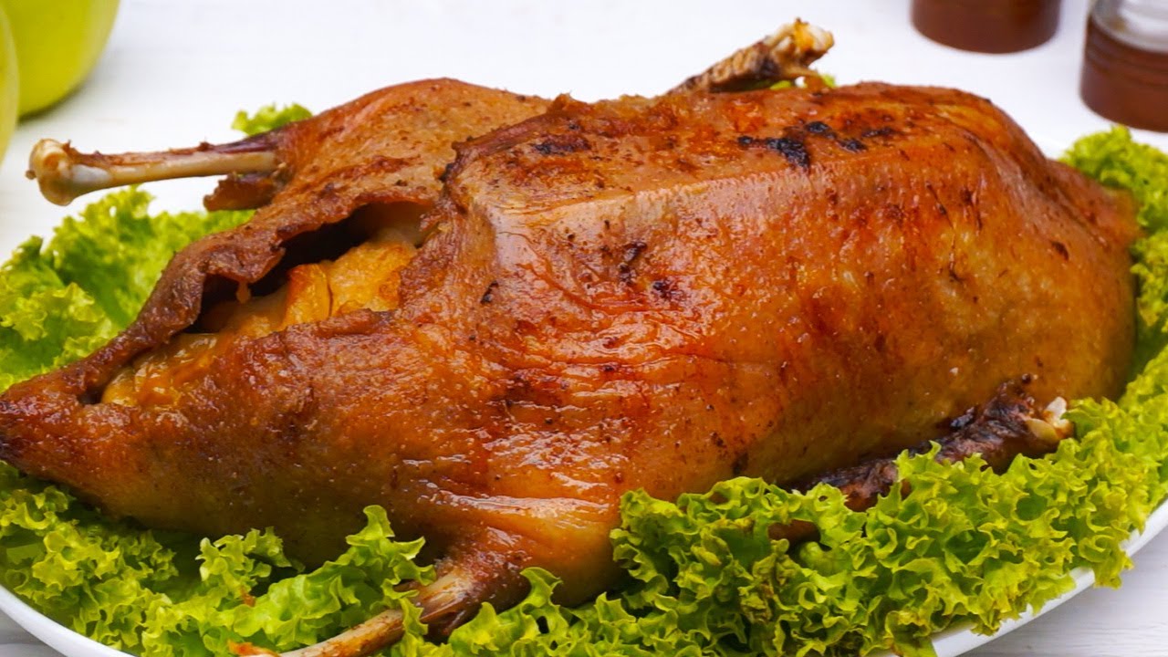PATO impresionante con manzanas. SIMPLE y DELICIOSO ¡Siempre!  Feliz Navidad!!