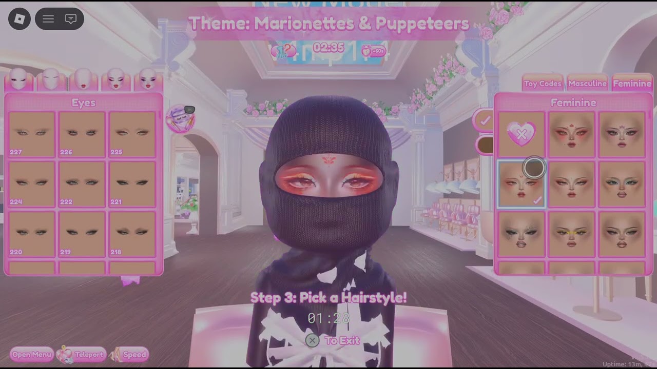 Play dress to impress with me on Not my main account