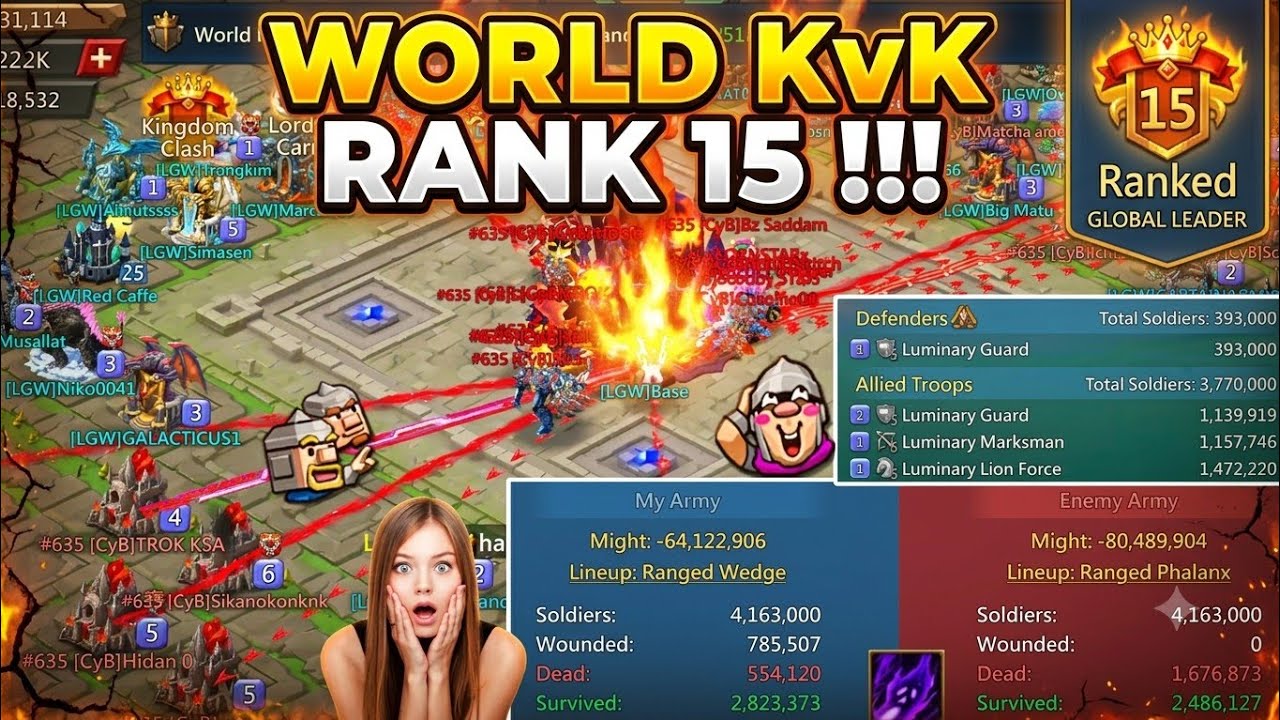 Lords Mobile - Kvk World Rank 15 Full t5 Rally with BLACKWING And Traping #lordsmobile 