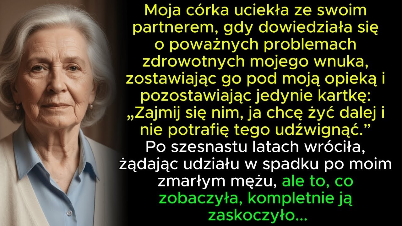 Moja córka zniknęła, zostawiając mi wnuka w krytycznym stanie. Po czternastu latach znów stanęli w m