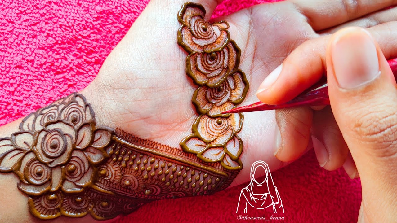 Most Beautiful, Heavy, Indian Palm Henna Design || Beautiful Bridal Palm Mehndj Design