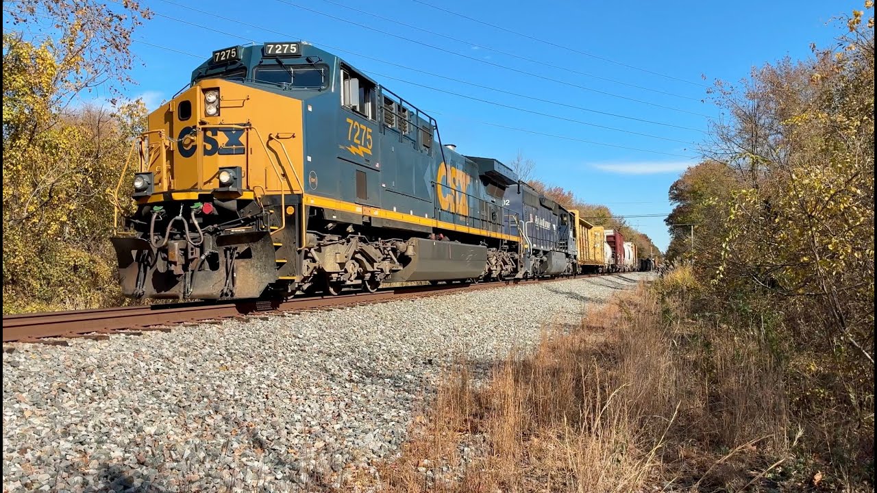 Chasing CSX M409 with a Pan Am Railway SD40-2 from Jappatowne, MD to Relay, MD