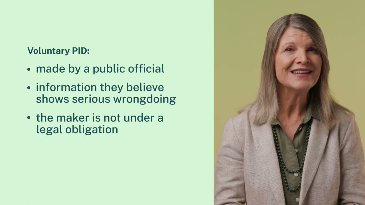 How to report serious wrongdoing: Public Interest Disclosures Act 2022