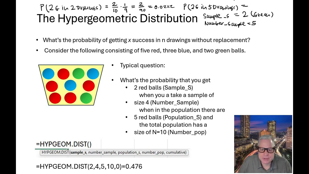 T04 06 Discrete Distributions Hypergeometric