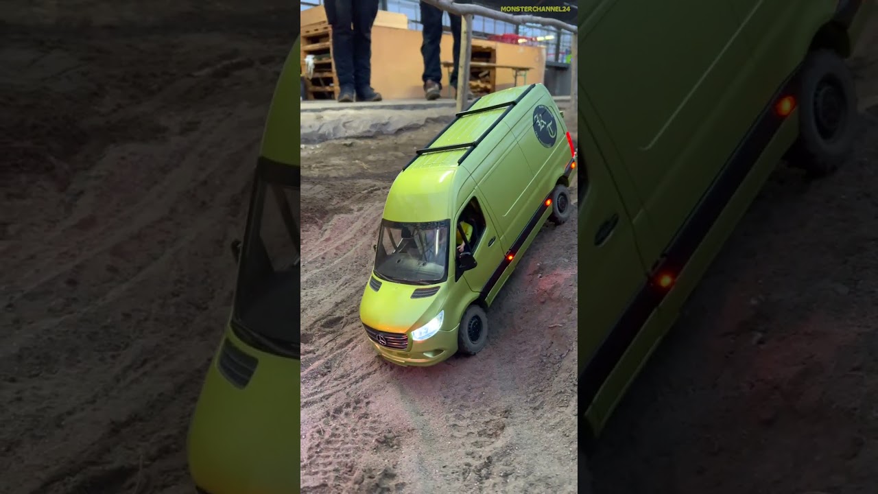 RC Sprinter vans in hard terrain #shorts