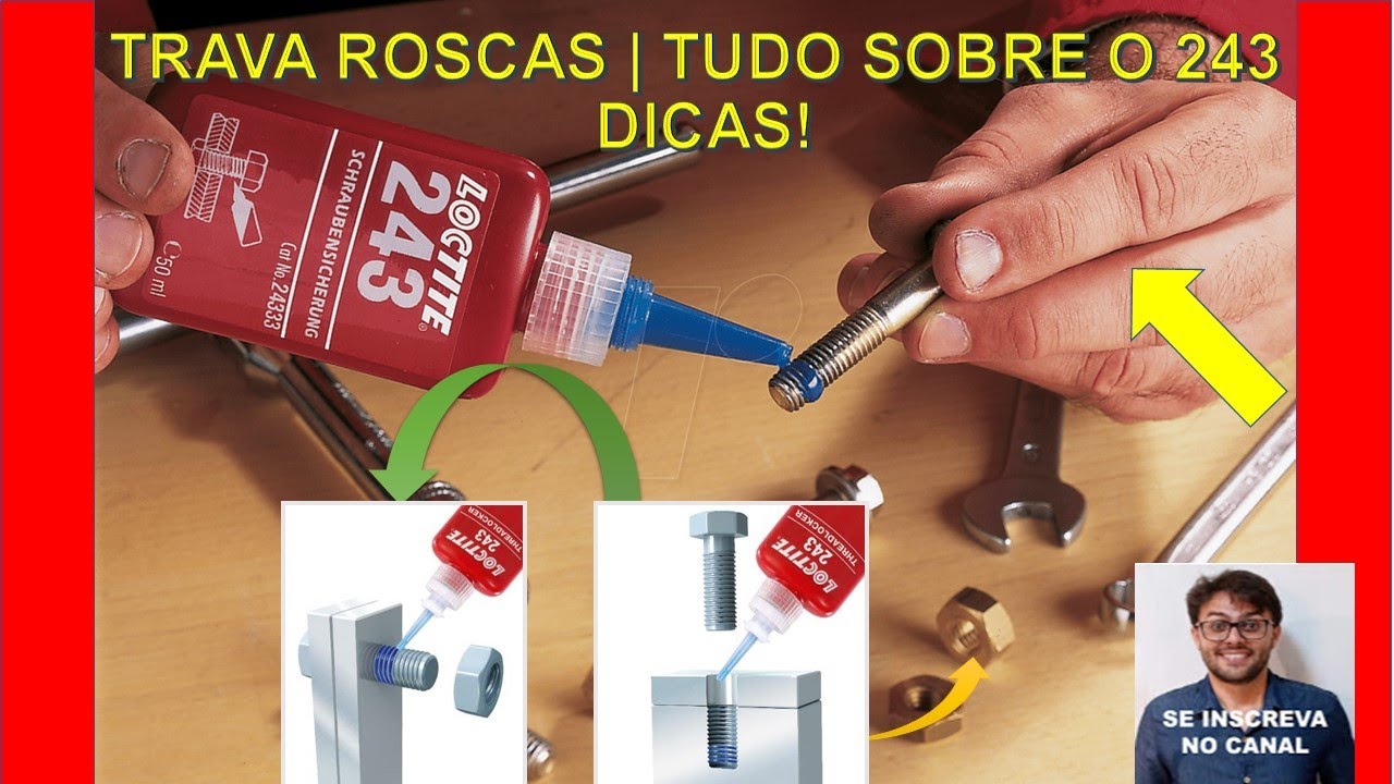 TRAVA ROSCAS LOCTITE 243 | Dicas na aplicação! como Usar Trava Roscas? Tudo o que você precisa saber
