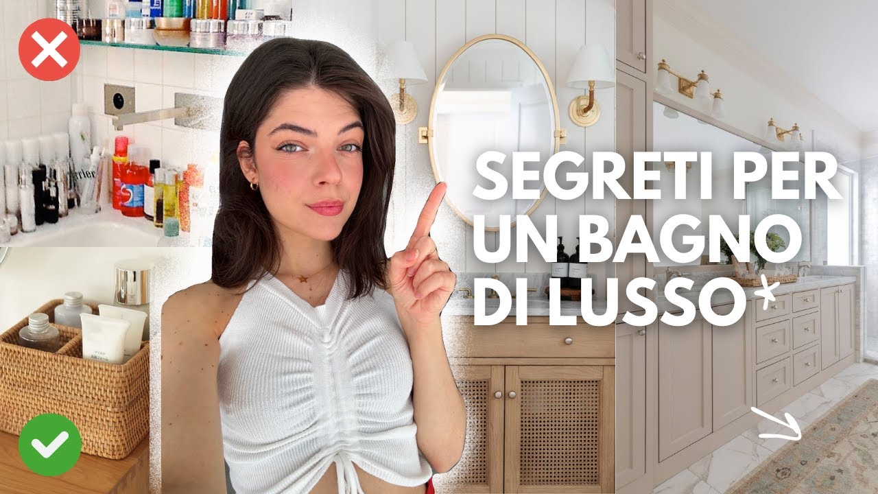 🌟BAGNO di LUSSO in 4 mosse🛁 *organizzazione dei prodotti* *decorazioni low cost*