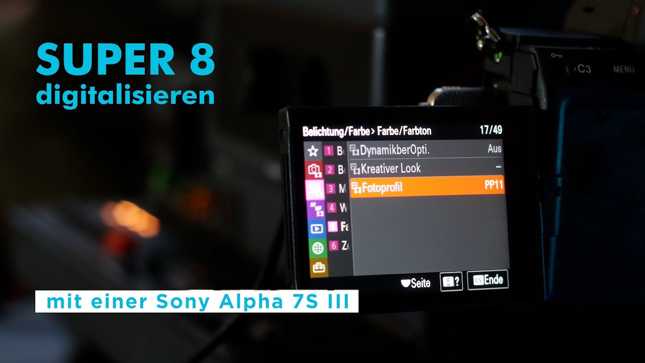 Super 8 digitalisieren mit der Sony Alpha 7S III / inkl. Bildspiegelung
