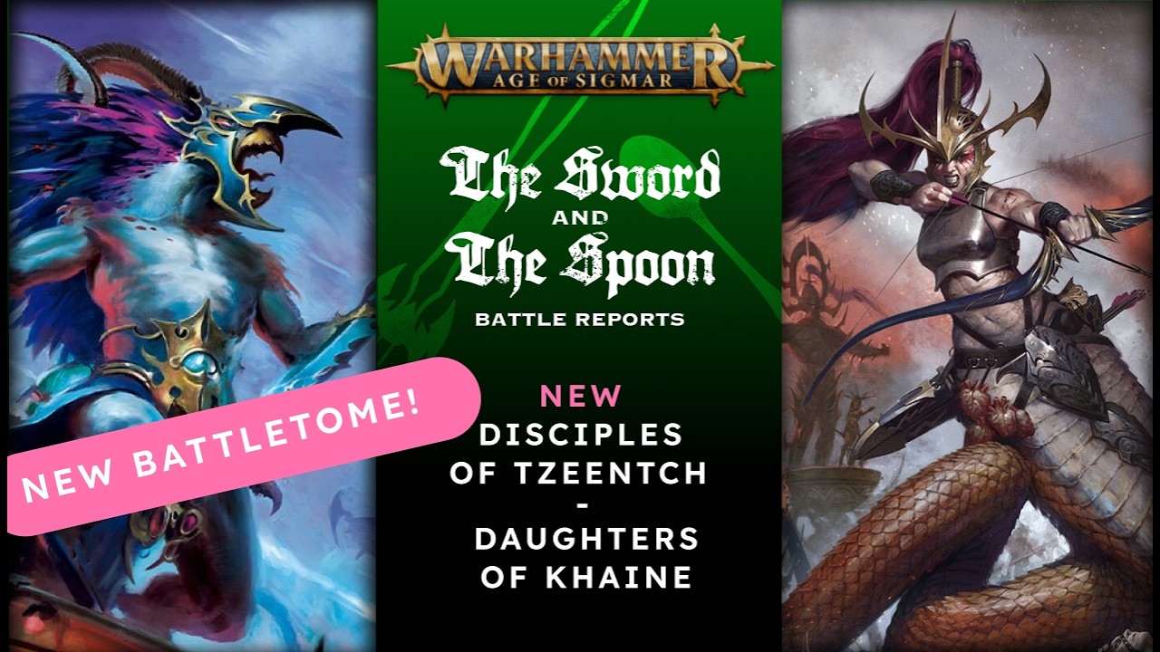 Disciples of Tzeentch v Daughters of Khaine #games #ageofsigmar #newaos #adwip