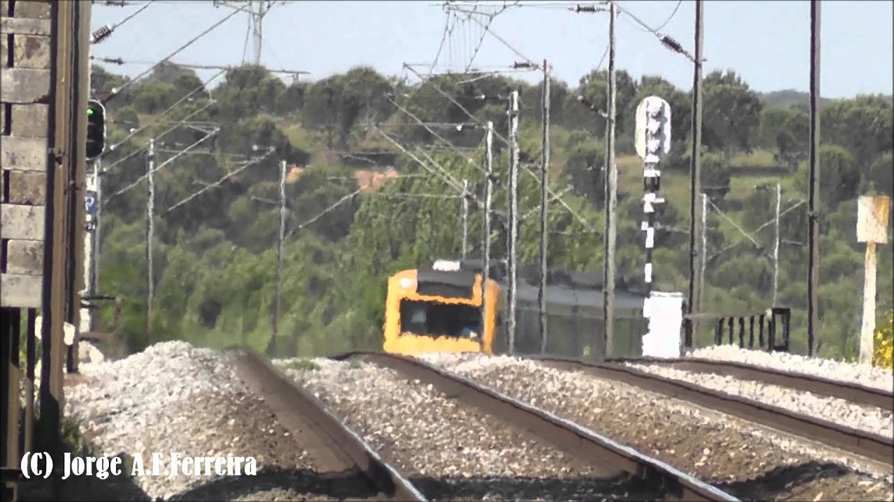 Comboios PN com guarda - Assacaias  - Santarem km 76,782 - Maio 2013
