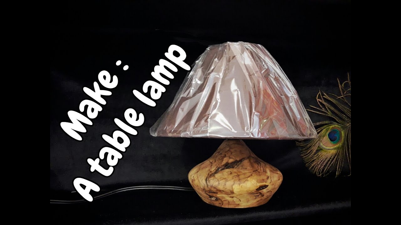 Woodturning a table lamp  / Κατασκευή φωτιστικού στον ξυλότορνο !