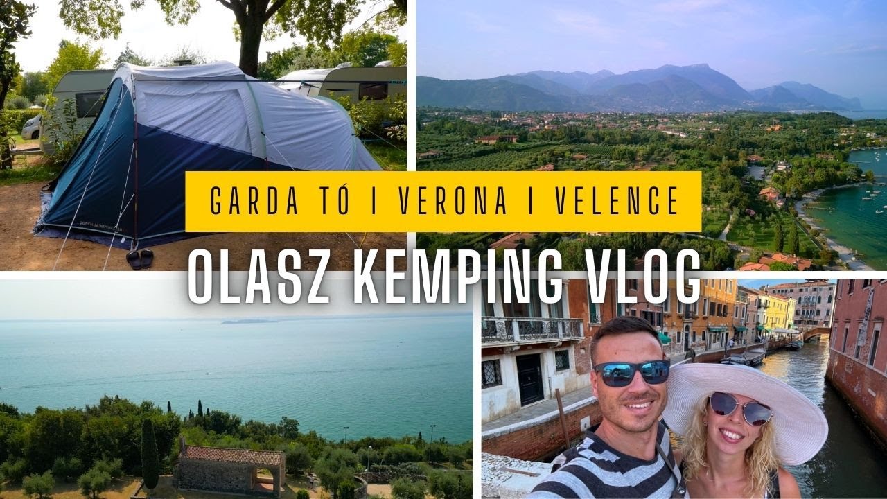 Kempingezés a Garda tó partján - Olasz vlog