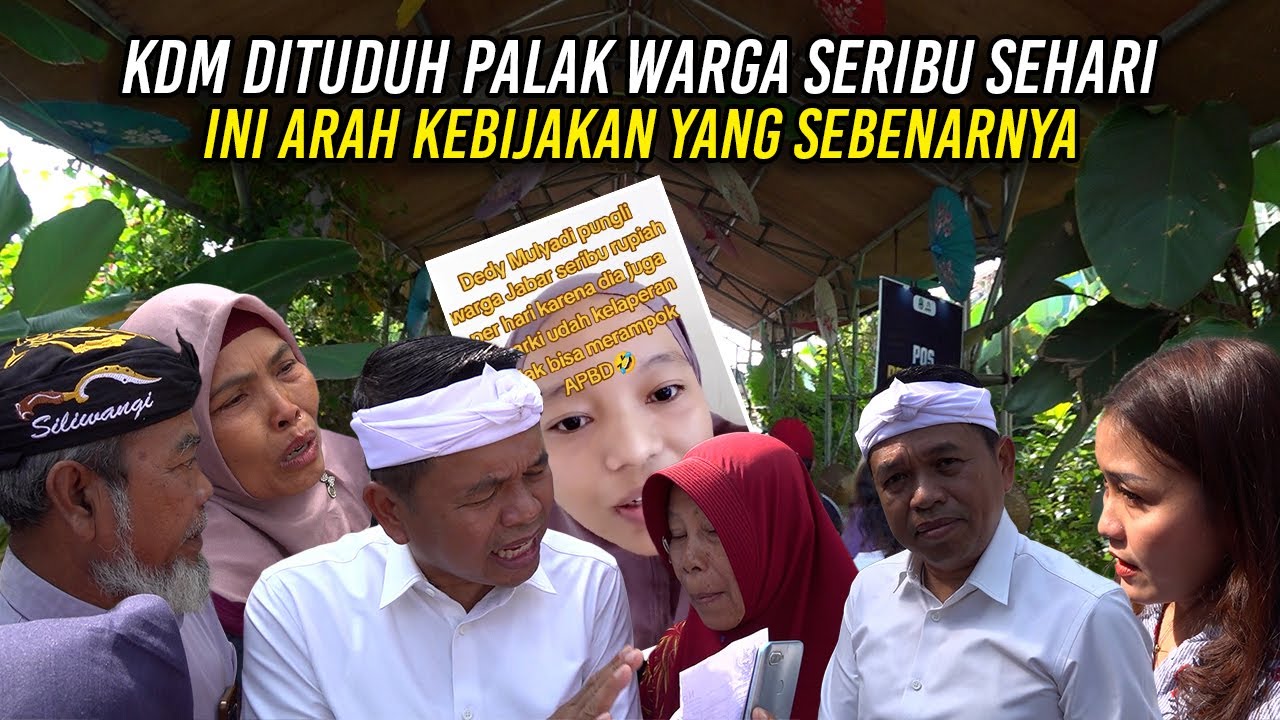 KDM DITUDUH PALAK WARGA SERIBU SEHARI | INI ARAH KEBIJAKAN YANG SEBENARNYA