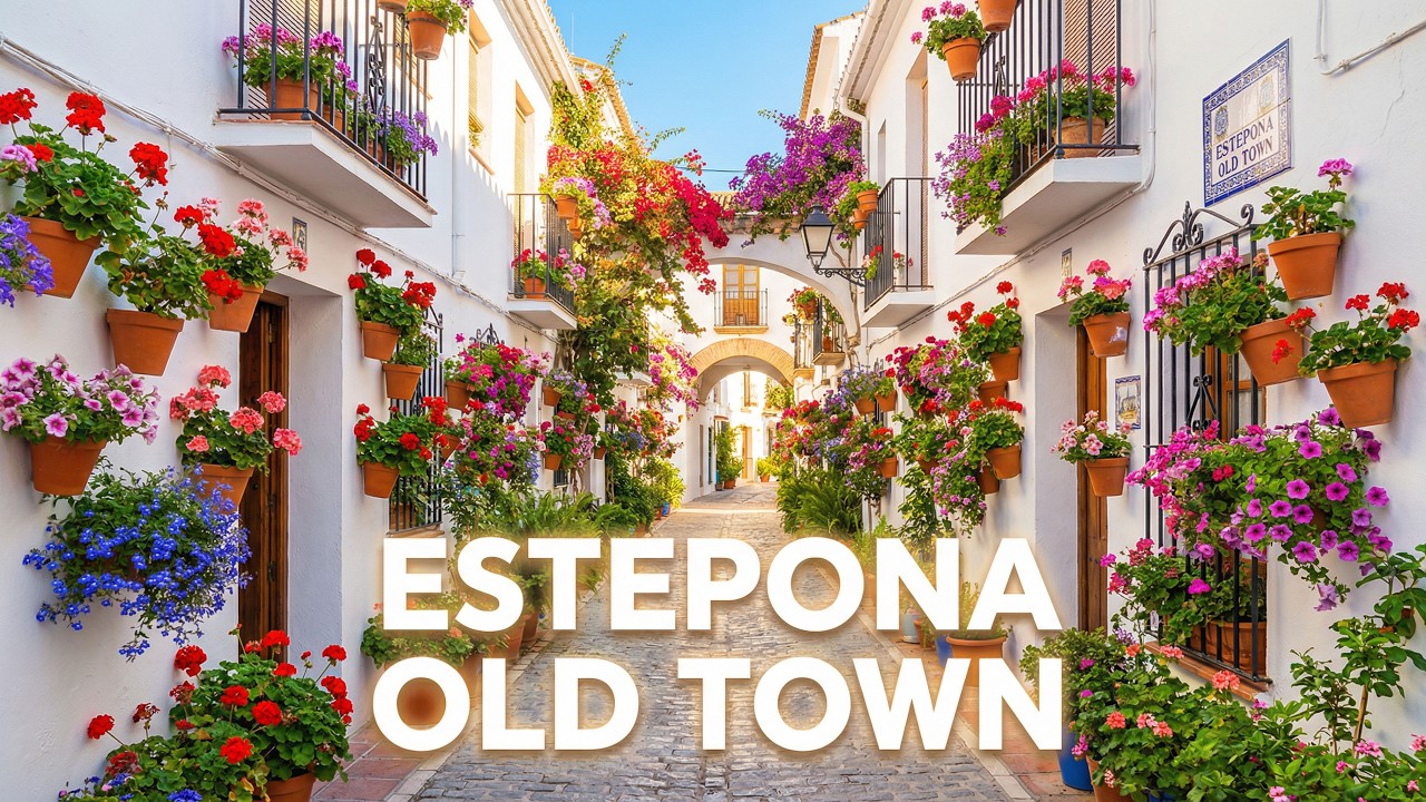 ESTEPONA OLD TOWN 🇪🇸 | The Costa del Sol’s Most Beautiful Walk (4K)