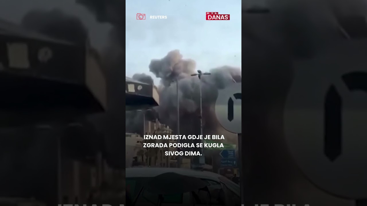 Kamere ulovile trenutak kada je izraelski projektil pogodio stambenu zgradu: Urušila se u trenu