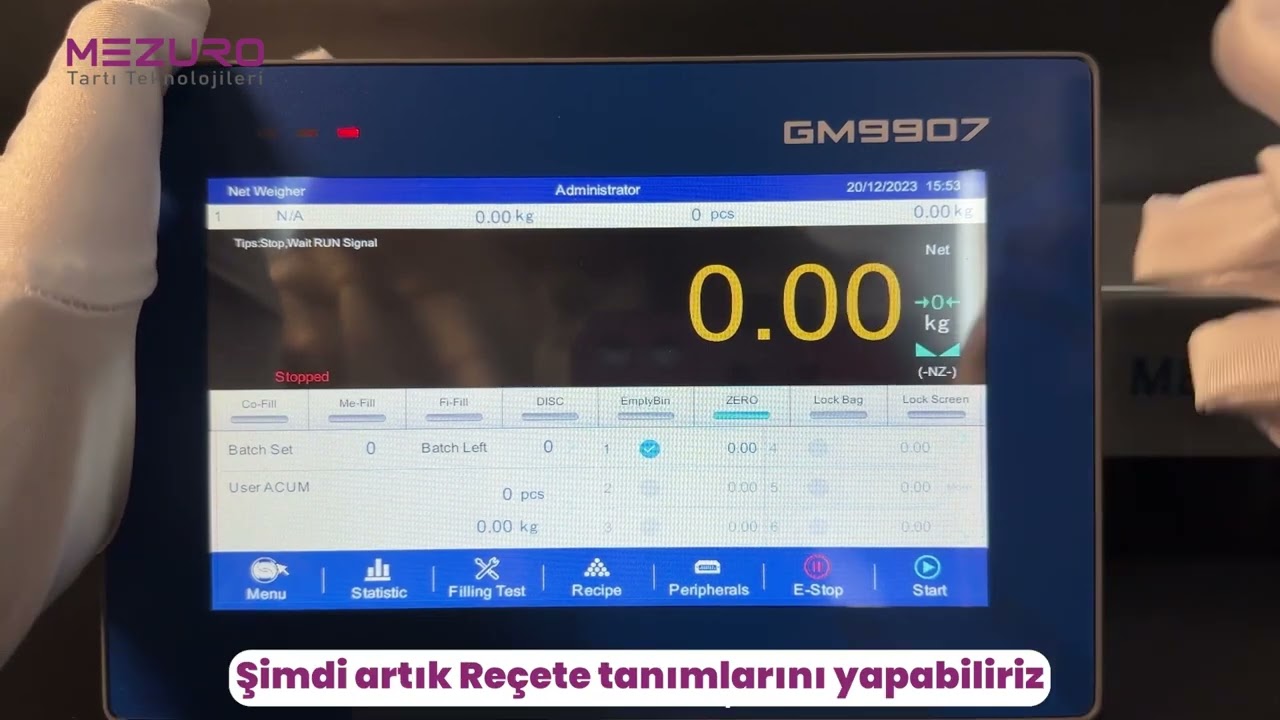 GM 9907 Tartı Kontrolörü Dolum İşlemleri Similasyonu #endüstriyeltartı #otomasyon