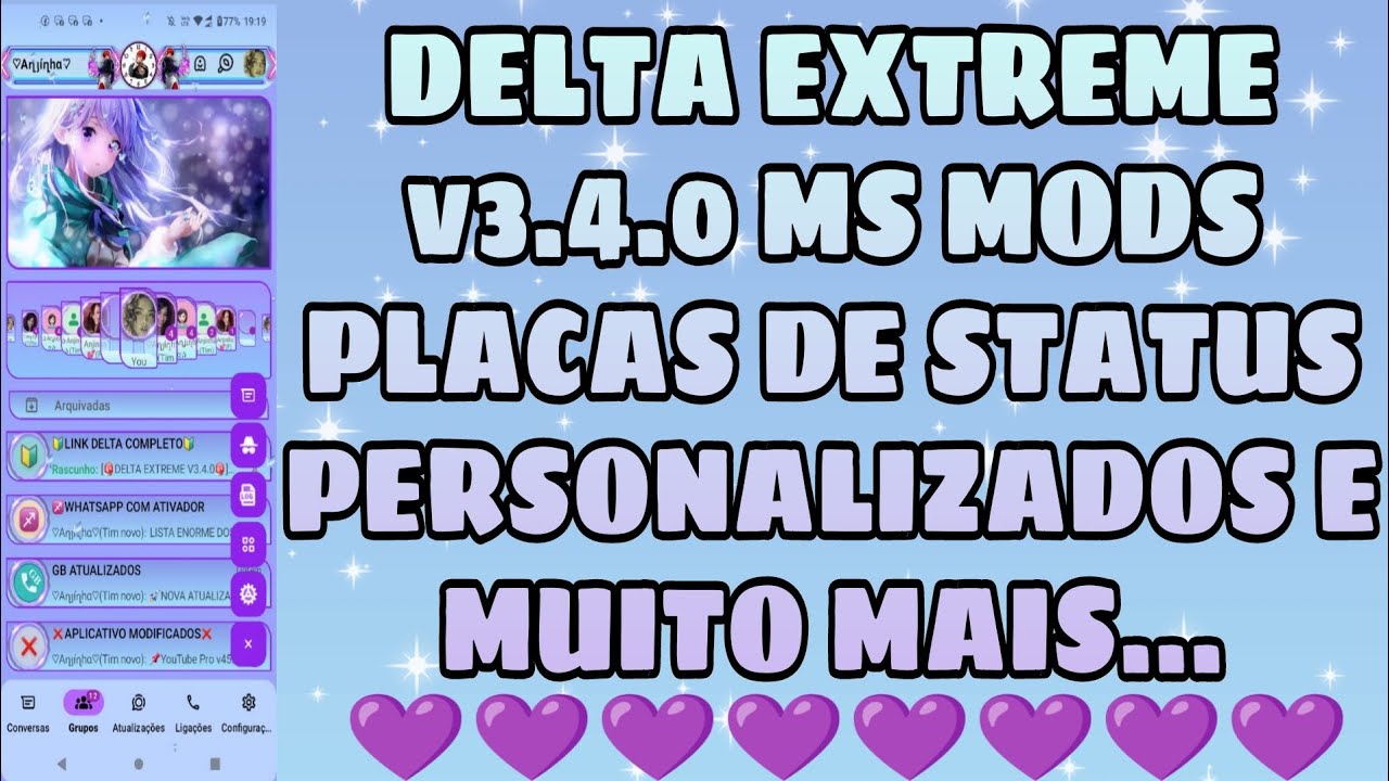 🆕😎DELTA EXTREME V3.4.0 MS MODS PLACA DE STATUS PERSONALIZADOS E MUITO MAIS DELTA EXTREME TA INCRÍVEL