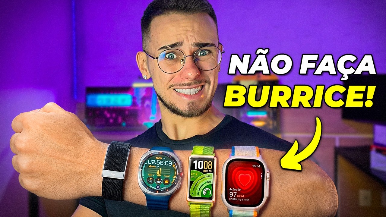 PARE de gastar dinheiro com SMARTWATCHES ruins por ENGANO!!! (Esses s&atilde;os OS MELHORES)