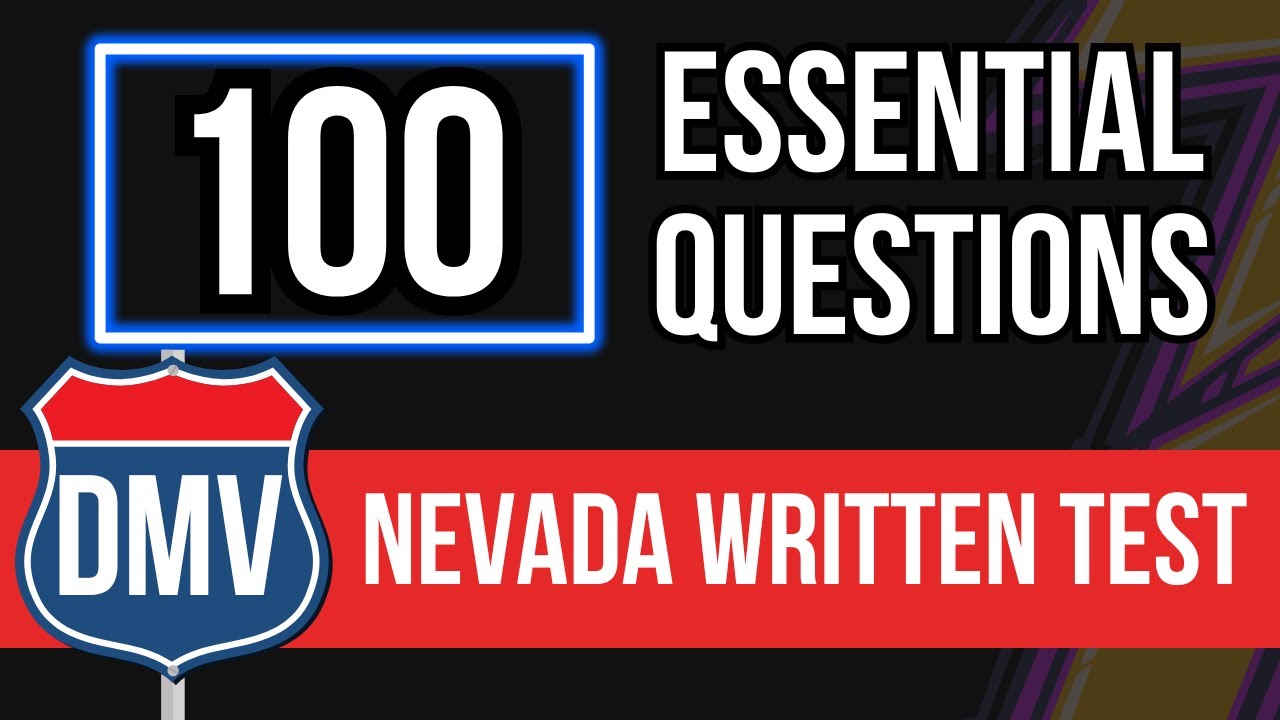 Nevada DMV Written Test 2026 (100 Essential Questions)