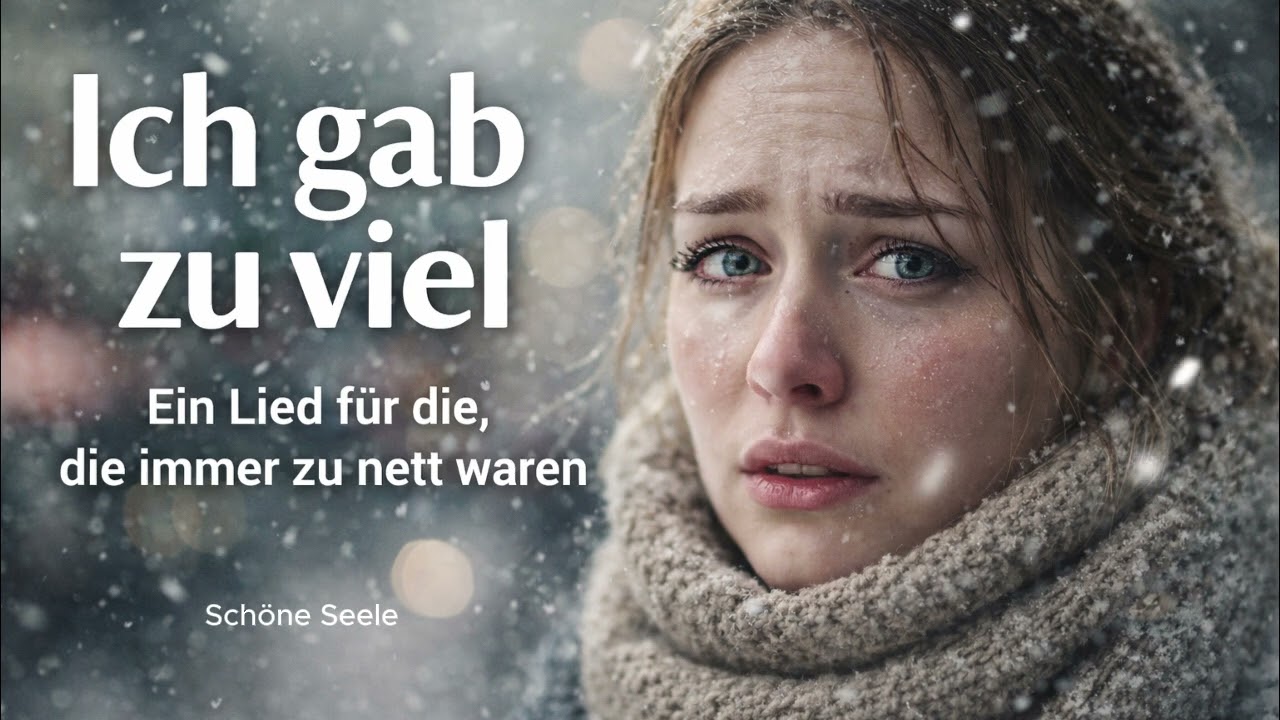 Ich gab zu viel – Ein Lied für die, die immer zu nett waren