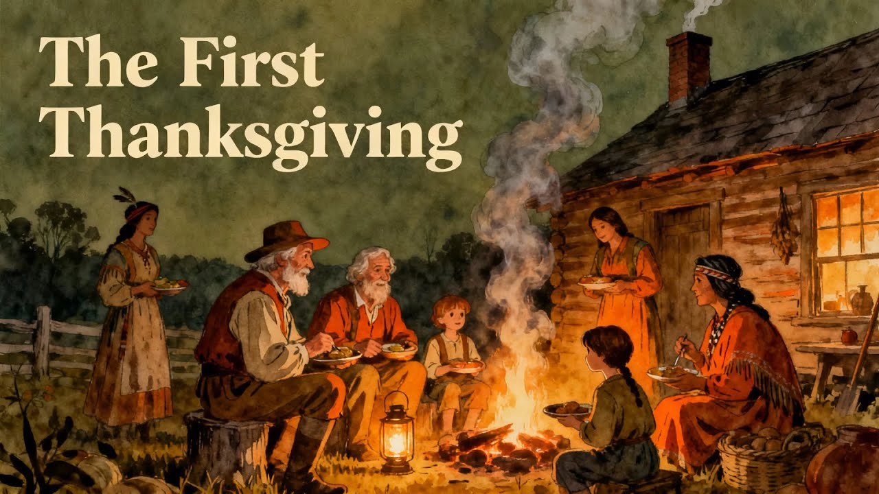 The First Thanksgiving: A Bedtime Story of Harvest, Hardship, and Hope