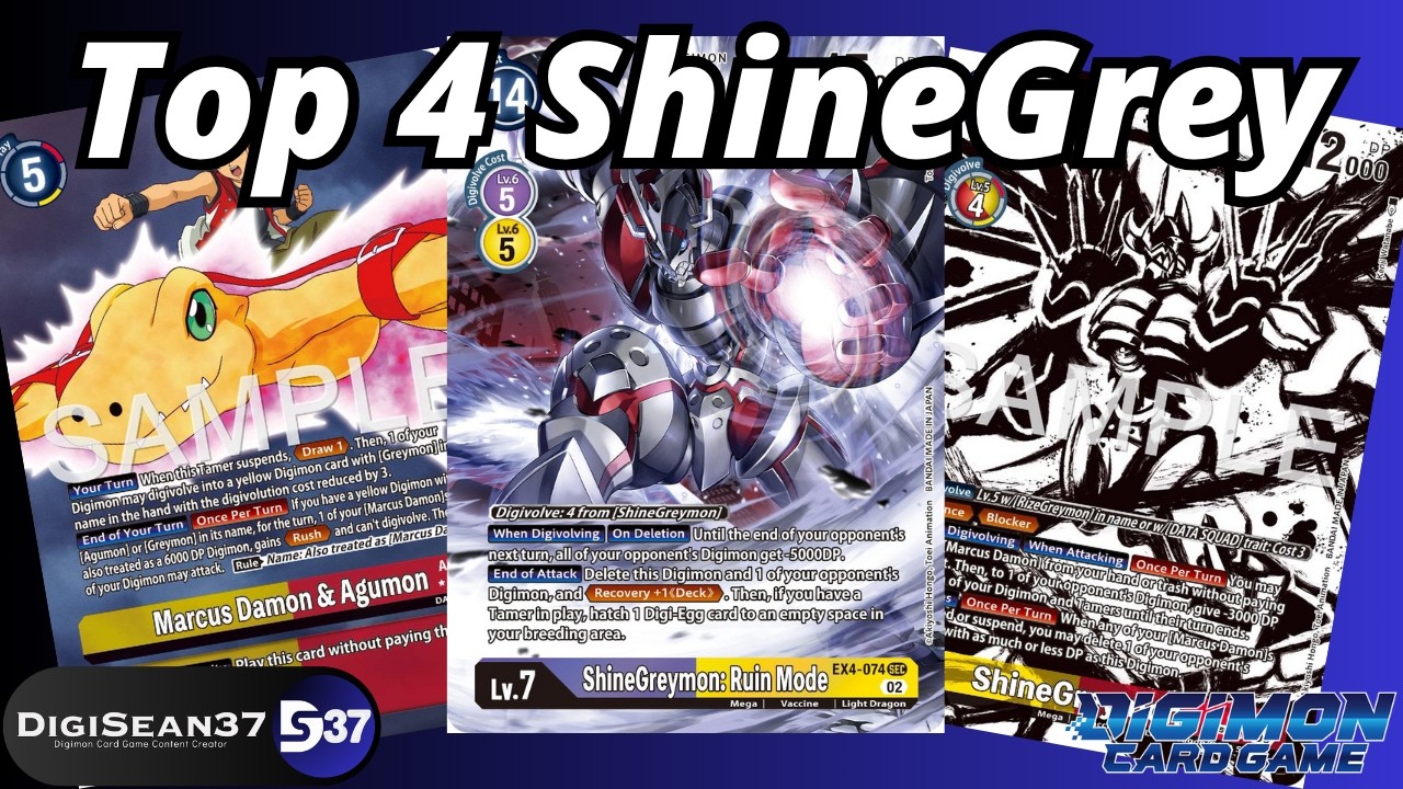 Обзор колоды ShineGreymon Ruin Mode Turbo | Digimon Card Game | BT25 Dual Revolution