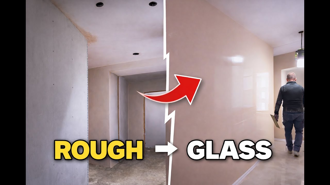 Watch these walls go from rough to SMOOTH as glass! 💎✨👌 