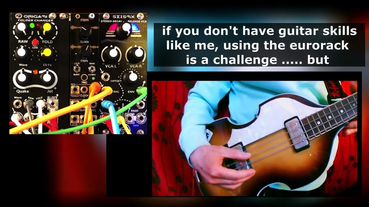 Guitar EURORACK Performance Sneak / Tronix-Audio / SEISMX / Stereo-VCA with Trigger