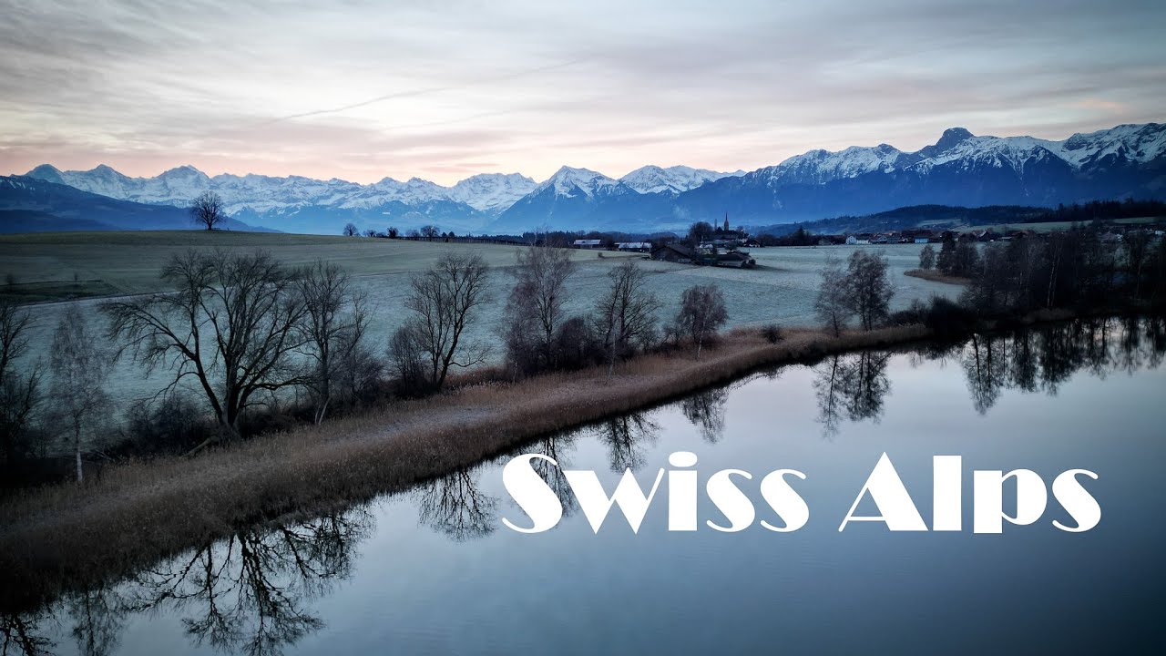 Evening & Morning Lights Panorama / Gerzensee / Lohner /Swiss Alps