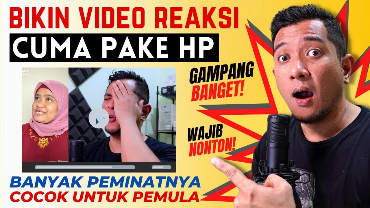 Cuma Pake HP Bikin Video Reaksi - Cara Dapat Uang dari Youtube Mudah