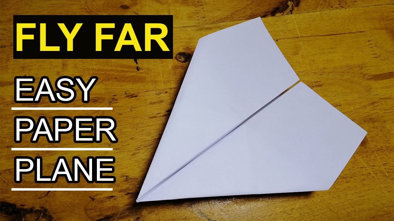 How to make a paper airplane that flies far #shorts