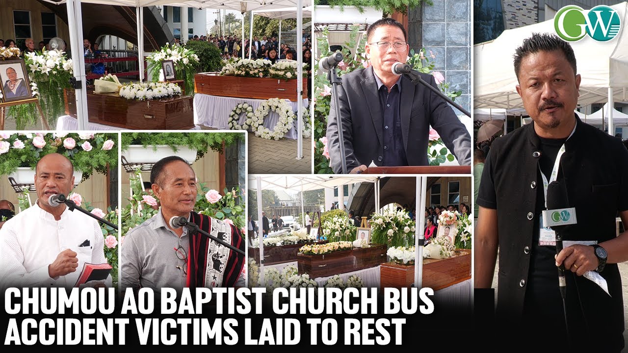 MASS FUNERAL SERVICE OF DECEASED HELD AT CHÜMOU AO BAPTIST CHURCH : PROG ORGANISED BY CABA & ASTC