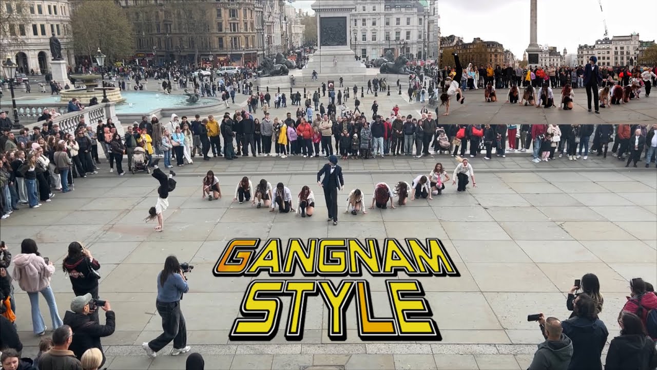 [KPOP IN PUBLIC | SKYCAM] PSY (싸이)-GANGNAM STYLE- | Dance Cover in LONDON