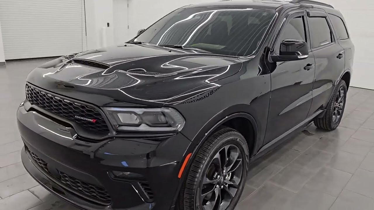 2022 DODGE DURANGO GT PLUS BLACKTOP PREMIUM AWD DB BLACK 4K WALKAROUND 14529Z SOLD!