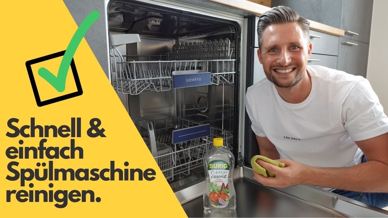 Spülmaschine reinigen, Tipps und Tricks mit Essig und Natron