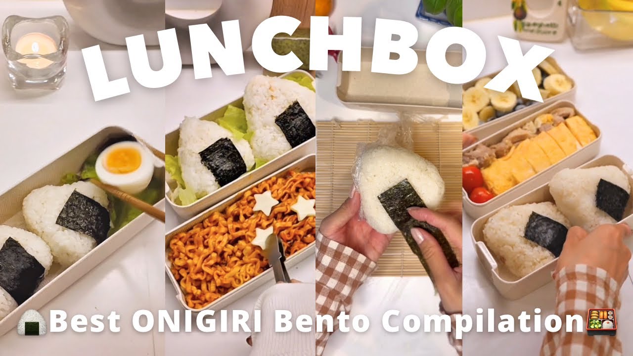 [ASMR] Top Bento lunchbox Compilation🍙🎧 | Packing Lunch for My Husband | Onigiri Bento collection