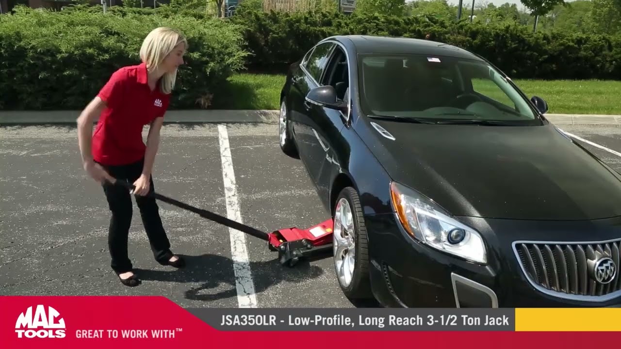 JSA350LR- Low-Profile, Long Reach 3-1/2 Ton Jack. @TNATOOLS 