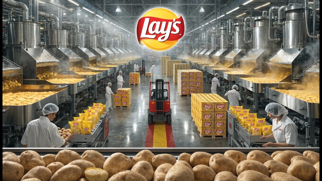 “Watch How Potato Crisps lays Are Made  Inside The Factory– Amazing and Unforgettable Factory Tour!”