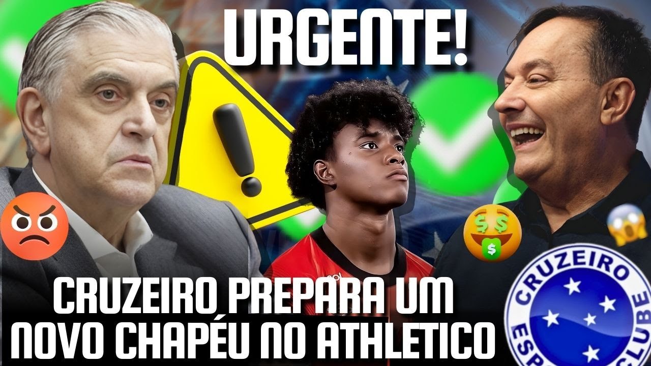 BOMBA: CRUZEIRO PREPARA CHAPÉU NO ATHLETICO E PETRAGLIA TÁ FURIOSO - PEDRINHO VAI PRA CIMA? SAIBA