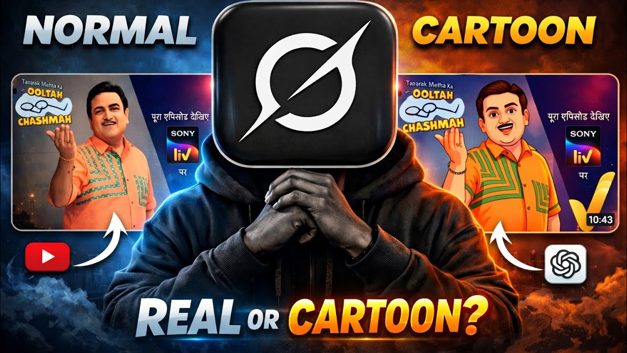 Real Life Scene Converted into Cartoon Using AI | Shocking Result😱