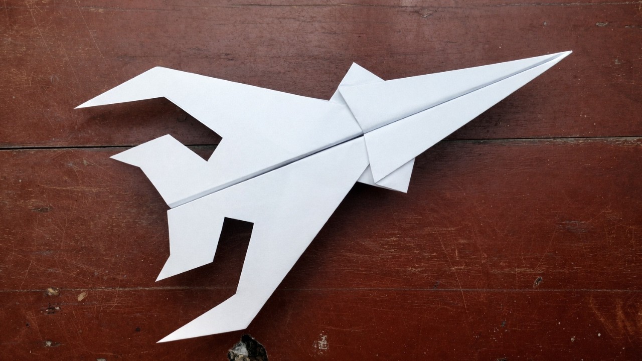 A4 Papierflieger falten – Schritt für Schritt Anleitung